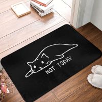 Animals Art Bath Non-Slip Carpet Not Today Lazy Cats Bedroom Mat Welcome Doormat Floor Decoration Rug