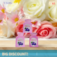 ?【Lowest price】TANG 3ชิ้น Luminous มินิเรซิ่นขนาดเล็กบ้านตุ๊กตาเครื่องดื่มผลไม้แยมผลไม้ขวดกระป๋องอาหารจำลองขนาดเล็กสำหรับตุ๊กตาอาหารครัวของเล่น