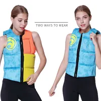 Women Neoprene Life Jacket Buoyancy Safety Life Vest for Kayak Surfing Sailboard Swimming Boating Drifting Water Rescue 2023 New  Life Jackets