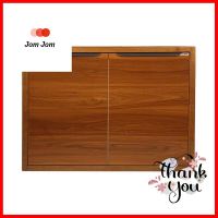 บานซิงค์คู่ KITZCHO GLOSSY 86x66 ซม. สีไม้สักDOUBLE KITCHEN CABINET DOOR KITZCHO GLOSSY 86x66CM TEAK **ด่วน ของมีจำนวนจำกัด**