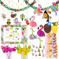 Hawaiian Decoration Hanging Ornament Garland Straws Luau Beach