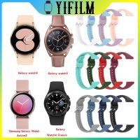 ☫❈✠ สายรัดซิลิโคนสำหรับ Samsung Galaxy Watch4 คลาสสิก Active2 Watch3 เข็มขัดสายนาฬิกาสำหรับผู้หญิงข้อมือเล็กบางวง 20 มม. นาฬิกา Correa