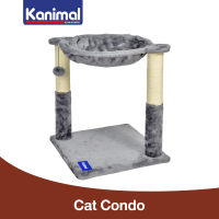 Kanimal Cat Tree ของเล่นแมว คอนโดแมว ที่นอนแมว พร้อมเสาลับเล็บ สำหรับแมวทุกวัย ขนาด 40x40x50 ซม.