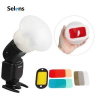 Selens thiết bị khuếch đại ánh sáng từ tính đèn flash hình cầu gel silicone cho máy ảnh Canon YongNuo thumbnail