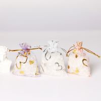 【LZ】✧▥■  50 pçs corações design organza sacos drawable festa de casamento decoração sacos de presente bolsas de embalagem de jóias 7x9/9x12/11x16cm