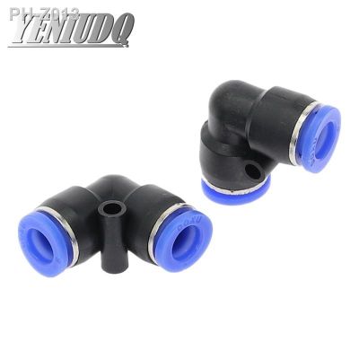 PV PVG L Shaped Elbow 4mm-16mm OD Hose Tube One Touch Push in Air Pneumatic Connector Fittings Plastic Gas Quick Fitting
