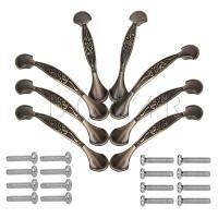 BQLZR 8PCS Zinc Alloy Bronze Cabinet Handle Pulls 96mm Hole Pitch for Funiture Door Hardware Locks