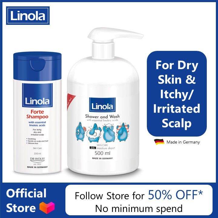 Linola Forte Shampoo 200ml + Shower & Wash 500ml Set | Lazada