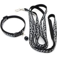 TEXFashion Pet Collar Traction rope Flaw Pattern Cute Bell Adjustable Collars For Dog Cat Puppy Kitten DIY Pet Accessories