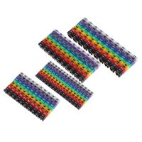 100Pc/150pc Colourful Cable Markers C-Type Marker Number Tag Label For 2-3mm Wire 1.5mm²  2.5mm²  4mm²  6mm² Wire Number Box Cable Management