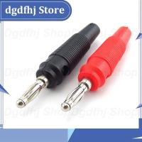 Dgdfhj Shop 5pcs Red and Black 4mm Solderless Side Stackable Banana Plug Connectors For Musical Speaker Video Audio DIY Connector