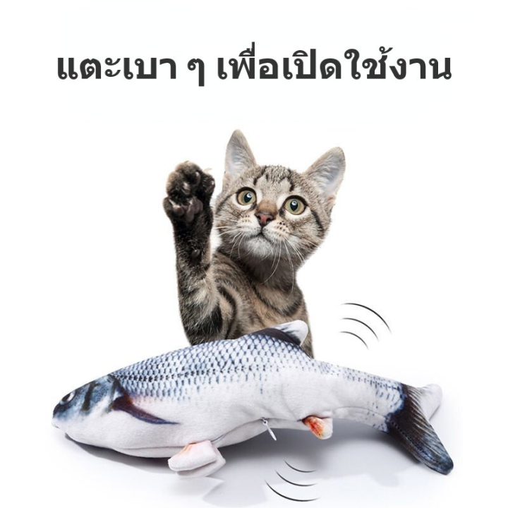 cai-cai-ตุ๊กตาปลาขยับได้เสมือนจริง-ของเล่นแมว-การชาร์จ-usb-ปลาจำลอง-ของเล่นสัตว์เลี้ยง