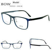 ?กรอบแว่นตา BOW รุ่น P97612-C25/38 สีน้ำเงินกรมด้าน น้ำหนักเบา ใส่สบาย (บริการตัดเลนส์สายตาราคาถูก)