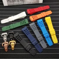 （Bar watchband）สายนาฬิกา20มม. ยางธรรมชาติกันน้ำผู้ชายคุณภาพเยี่ยม,สายนาฬิกาข้อมือสำหรับ Richard Watch Mille Strap Band ตัวล็อกแบบผีเสื้อ