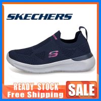 HOT”Skechers GO walk 5 รองเท้าผ้าใบลําลอง ส้นแบน สําหรับสตรี เหมาะกับการวิ่ง เล่นกีฬา