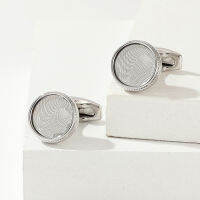 Cufflinks สำหรับบุรุษหรูหราคุณภาพ TOMYE XK21S039สีเงินรอบส่วนบุคคลอย่างเป็นทางการธุรกิจ Tuxedo Cuff Links ชุดเสื้อ Gifts