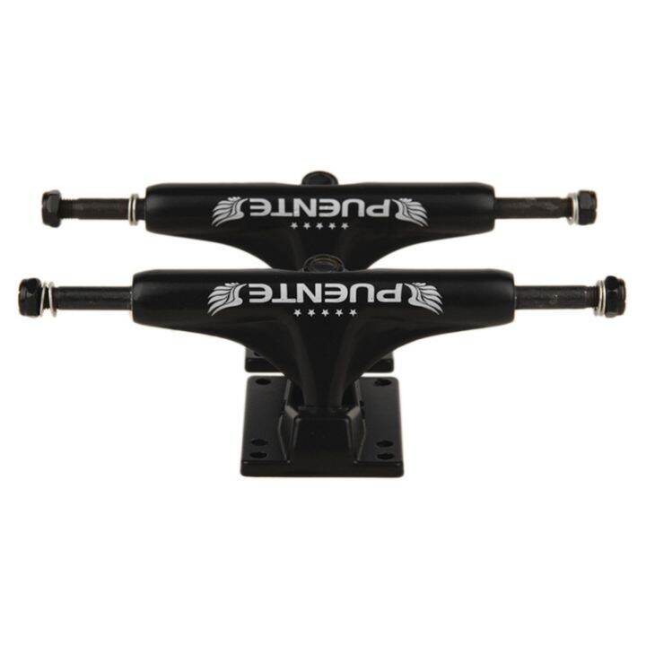 PUENTE 2Pcs 5Inch Aluminum Trucks Skateboard Truck Accessory Bridge