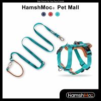 HamshMoc No Pull Dog Harness And Leash Set เสื้อกั๊กสัตว์เลี้ยงแบบปรับได้ Multi-Function Hand Free Dog Lead สำหรับสุนัขขนาดกลางขนาดเล็กขนาดใหญ่9201