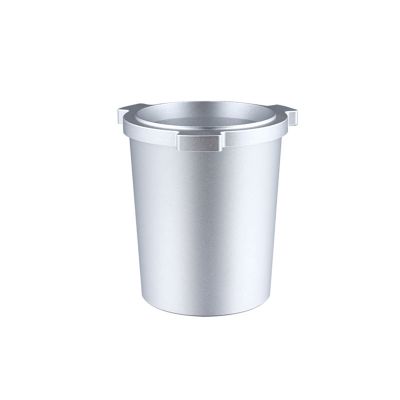 Coffee Dosing Cup Aluminum Alloy Dosing Cup 51mm Compatible for Delonghi Coffee Machine Powder Cup Silver