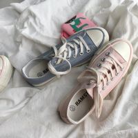 CODwumei04 Cherry Blossom Pink Shoes Low-Cut Canvas Women 2022 Trendy All-Match Student Japanese Style Flat Sole cxb jlsjtdf.my7.28