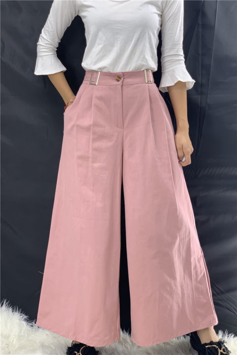 กางเกงขายาว-เอวสูง-ซิปหน้า-ผ้าคอตตอน-ใส่สบาย-ทรงสวย-ฟรีไซด์-size-s-ถึง-xl-ใส่ได้-รุ่น-6004