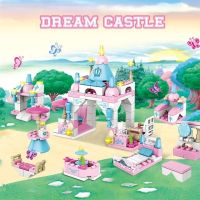 131Pcs Friends Princess Dream Castle Model Building Block Sets Figures Bricks Educational Toys For Girls Birthday Gift