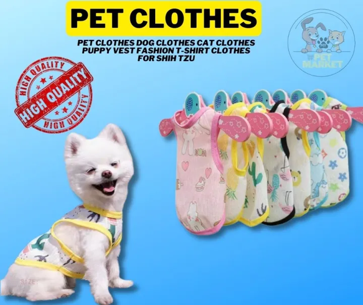 Pet Clothes Dog Clothes Cat Clothes Puppy Vest Fashion TShirt Clothes