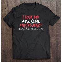 เสื้อยืด พิมพ์ลาย I Love My Husband ของขวัญวันวาเลนไทน์ สําหรับภรรยา แม่ สามี  67R9