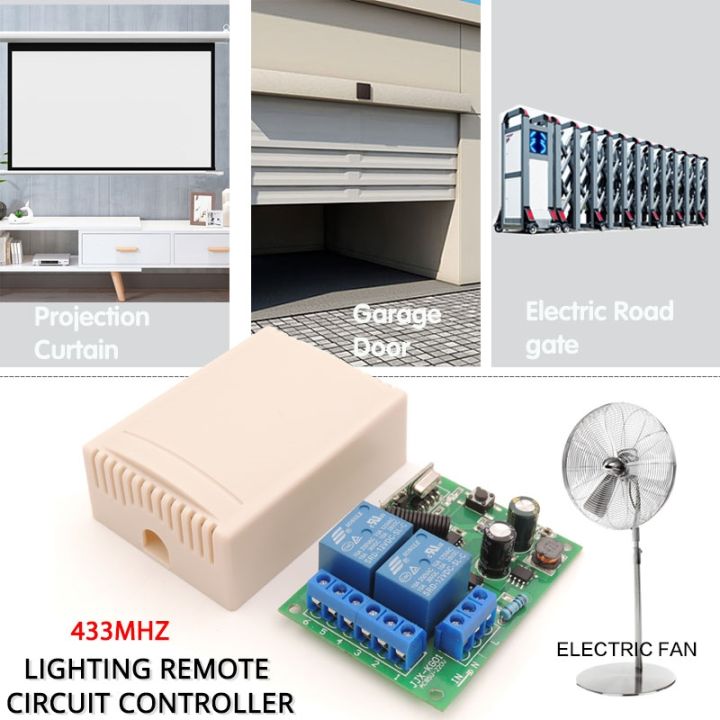 yf-433mhz-for-door-curtains-electric-by-85v-250v-2ch-10a-relay-receiver-and-controller