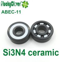 1pc ZrO2/Si3n4 Full Ceramic 608-2rs Bearing Abec11 Roller Skates Speed Skating Skateboard Spinner Ceramic Bearing 608 Fast Skate Training Equipment