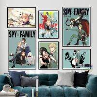 Spy X ครอบครัวโปสเตอร์ญี่ปุ่นยอดนิยมอะนิเมะผ้าใบจิตรกรรมฝาผนังศิลปะรูปภาพสำหรับห้องนั่งเล่นตกแต่งเด็กของขวัญ