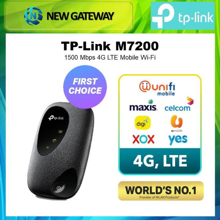 TPLINK M7200 4G LTE Portable Mobile WiFi Modem Router Wireless MiFi