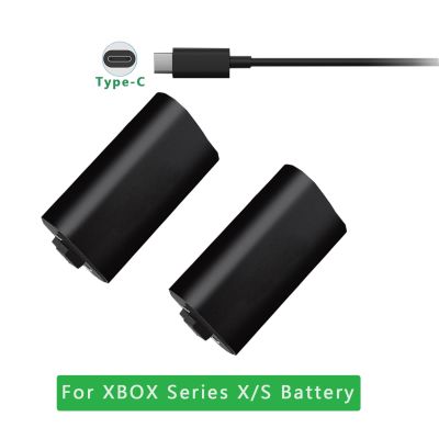 【Bestseller】 ตัวควบคุม S X สำหรับ XBOX 2ชิ้นแพ็คโพลิเมอร์แบบชาร์จไฟได้1400มิลลิแอมป์ (พร้อมสายเคเบิล2.5เมตร) เหมาะกับซีรีส์สำหรับ XBOX X/s