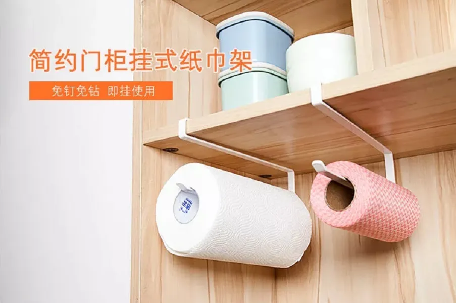 Kitchen Tissue Holder Hanging Bathroom Toilet Paper Towel Holder