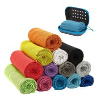 Quick Drying Microfiber Towels Soft and Breathable Silicone Cover Gym Sports Towel Running Beach Accessories Golf Cooling Water