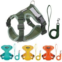 No Pull Small Dog Harness and Leash Set Breathable Puppy Chest Strap Reflective Pet Harness Vest 4-point Adjustment Chihuahua Leashes