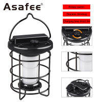 Asafee 88078 Mini Vintage Metal Hanging Lanterns Retro Camping Lamp Stepless Dimming IPX4 Rechargeable Lightweight Tent Light For Outdoor