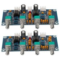 2X NE5532 Tone Board Preamp Pre-Amp with Treble Bass Volume Adjustment Pre-Amplifier Tone Controller for Amplifier Board