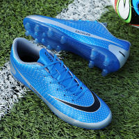 Mens FGTF Football Shoes Non-slip Shoes Rugby Short Boots Youth Training Sports Shoes Children Indoor Sports Shoes Size 32-48#