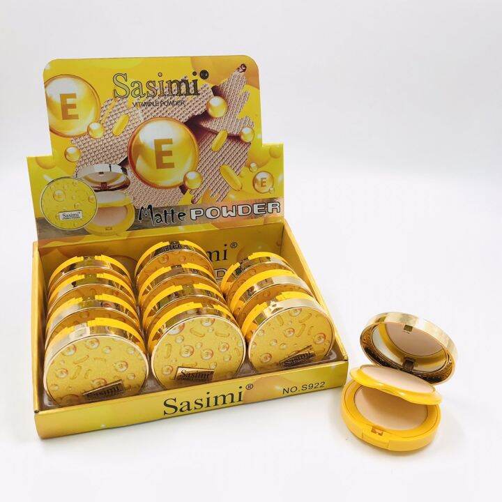 s922-พร้อมส่ง-sasimi-แป้งตลับ-อัดแข็ง-2-ชั้นมี-เบอร์2ประกายวิ้งๆ-แป้งบางเบา-เรียบเนียนใช้ได้-ทุกสภาพผิวคน-แพ้ง่ายใช้ได้-แป้งพัฟ