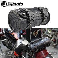 [hot]Crocodile Pattern Retro Motorcycle Cruiser Tool Bag Fork Barrel Shape Handlebar Front Fork Bag Motocross Mini Hanging Bag Newest