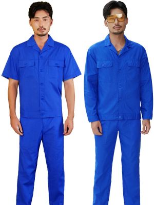 Summer work clothes set mens labor insurance long-sleeved short-sleeved wear-resistant factory clothes construction site summer work clothes thin tops