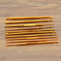 【CC】 1Pc Gold Color Hand Sewing Needles Knitting Metal Crochet Sweater Hooks Aluminum