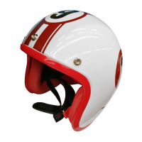 หมวกกันน็อค DIFF รุ่น MEJ 94079 สีขาว - แดง helmet [m01]