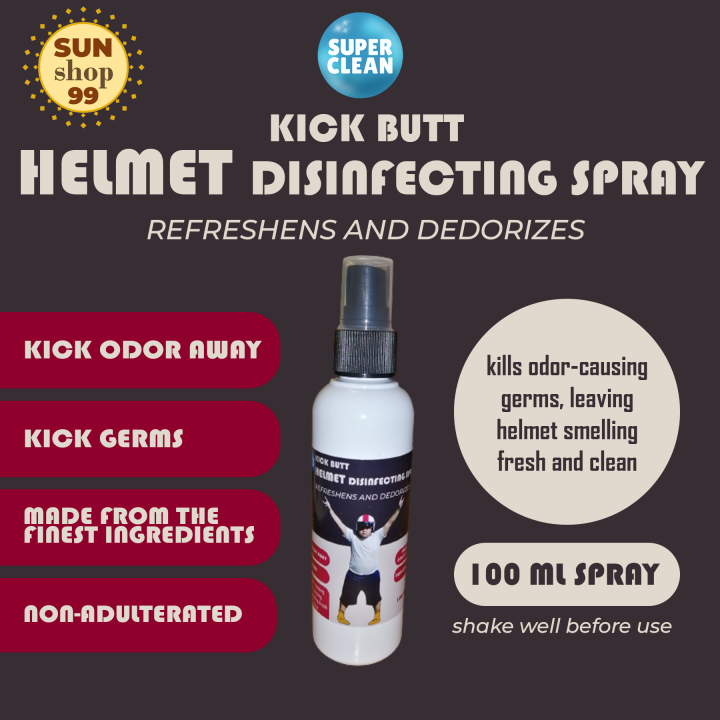 Super Clean Helmet Disinfectant Spray 100ml Lazada PH