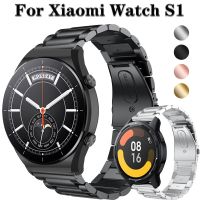 [ร้อน W] สำหรับ Xiaomi นาฬิกา S1 /S1 Active สแตนเลสสายเหล็ก Watchband สายรัดข้อมือโลหะสร้อยข้อมือ22มม.สายนาฬิกาข้อมือสำหรับ MI นาฬิกาสี2