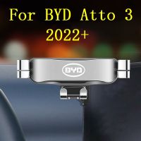 ที่วางโทรศัพท์ในรถรถพวงมาลัยซ้ายรถพวงมาลัยขวาสำหรับ BYD ATTO 3 2022 2023ตัวยึดแต่งรถ GPS St อุปกรณ์เสริมสนับสนุนโทรศัพท์มือถือหมุนได้