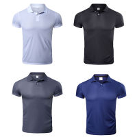 Polo T Shirt Quick Dry Short Sleeve Sport T Shirt Gym Jerseys Fitness Shirt Trainer Running T-Shirt For Men With Collar T-Shirts