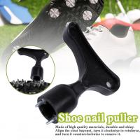 Golf Shoe Spike Nail Puller Utility Plastic Black Golf Removal Accessory Cleat Club Tool Aid Training Nail Wrench P4P0