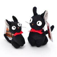 Ghibli Hayao Miykiki ในสตูดิโอจัดส่งของตุ๊กตาหนานุ่ม JiJi สีดำน่ารักมินิสีดำแมว Kiki พวงกุญแจ Boneka Mainan จี้